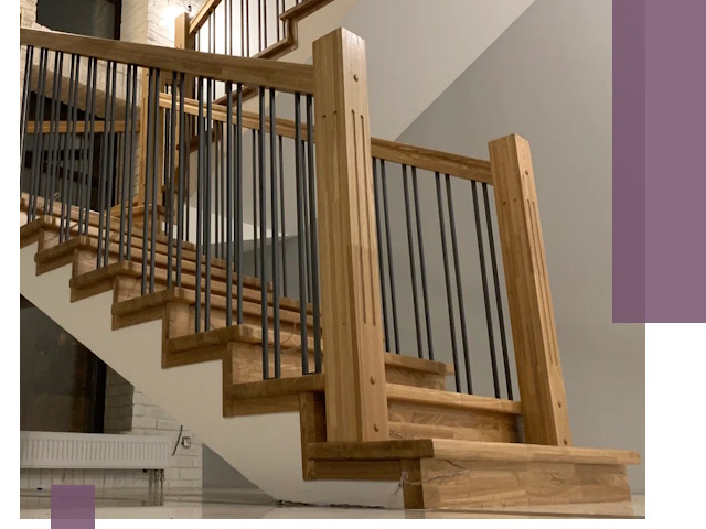 Реставрация деревянных и металлических лестниц в Карабулаке