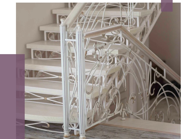 Изготовление кованых лестниц на заказ в Карабулаке от 87797 руб. | ПРОЛЁТ-Крб