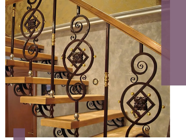 Изготовление кованых лестниц под ключ в Карабулаке