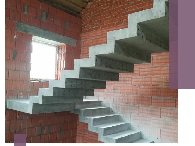 Бетонные лестницы под ключ в Карабулаке: монтаж, демонтаж, ремонт