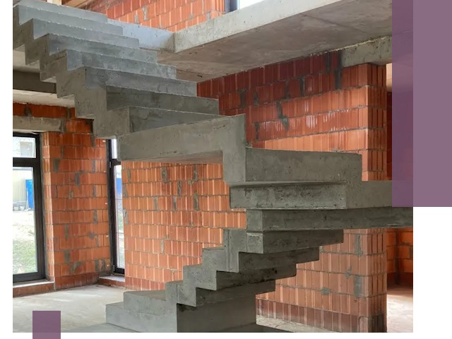 Изготовление бетонных лестниц под ключ в Карабулаке