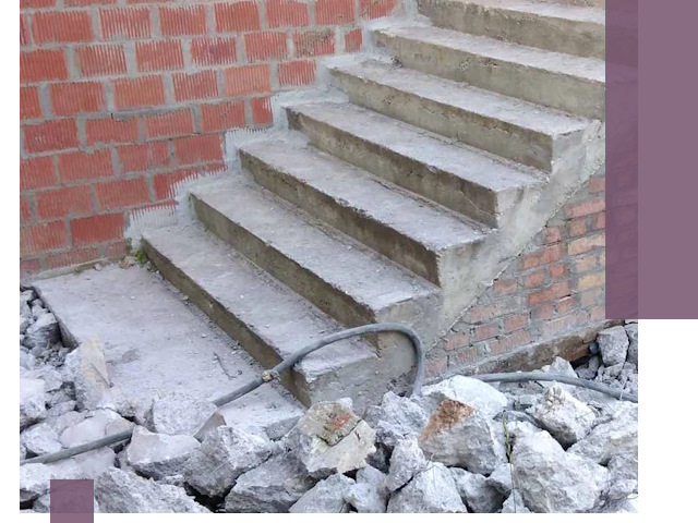 Демонтаж бетонных лестниц в Карабулаке: быстро и безопасно