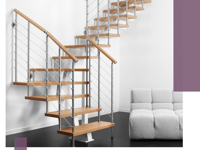 Модульные лестницы под ключ в Карабулаке — монтаж и изготовление