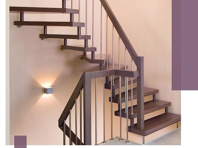 Изготовление лестниц на больцах в Карабулаке под ключ