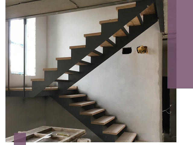 Изготовление лестниц на металлокаркасе в Карабулаке от производителя