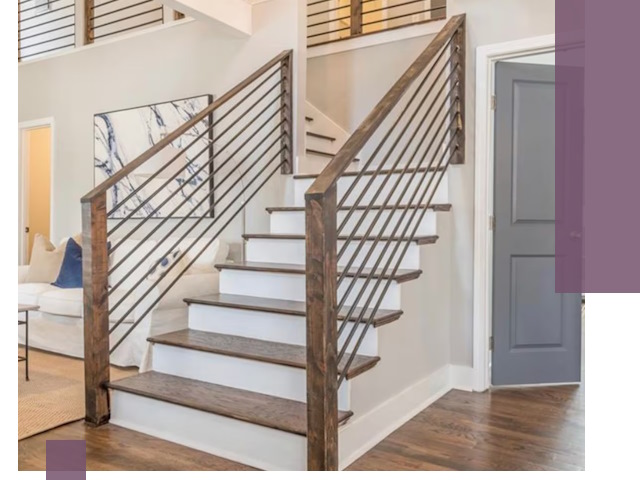 Лестницы для коттеджа под ключ в Карабулаке — изготовление и монтаж