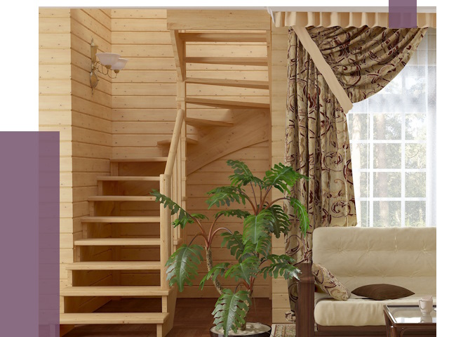 Лестницы для дачи в Карабулаке от 76693 руб.  | ПРОЛЁТ-Крб