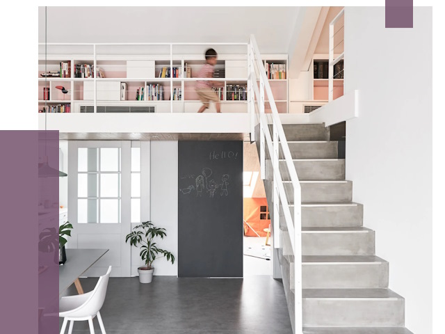 Лестницы для двухуровневой квартиры в Карабулаке от 178175 руб. | ПРОЛЁТ-Крб