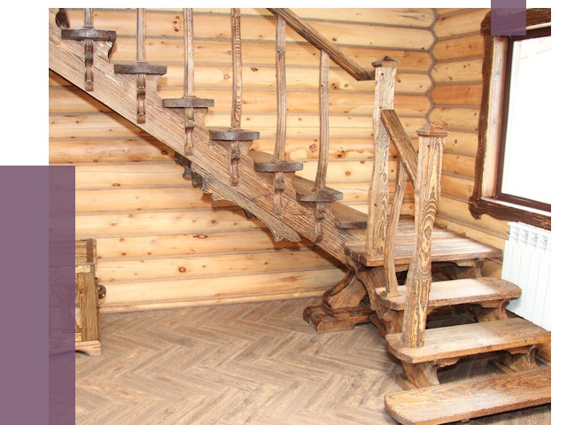 Лестницы в баню в Карабулаке от 19315 руб. — изготовление | ПРОЛЁТ-Крб