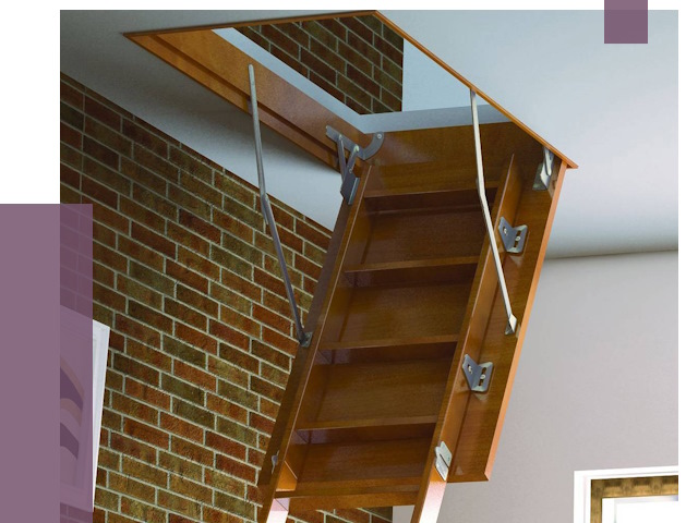 Установка чердачной лестницы в Карабулаке от 7902 руб. | ПРОЛЁТ-Крб