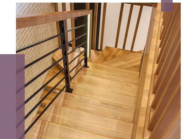 Лестницы из ясеня в Карабулаке под ключ от 10122 руб. 