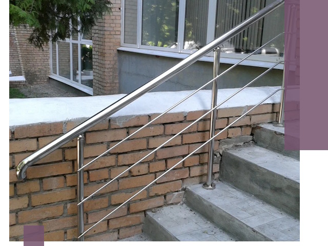 Перила из нержавеющей стали высокого качества в Карабулаке