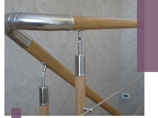 Комбинированные перила на заказ в Карабулаке — монтаж и производство