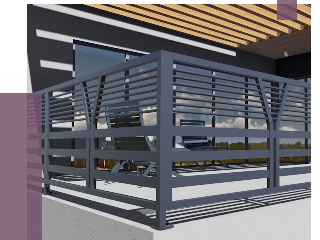 Изготовление балконных ограждений в Карабулаке от 10845 руб. | ПРОЛЁТ-Крб