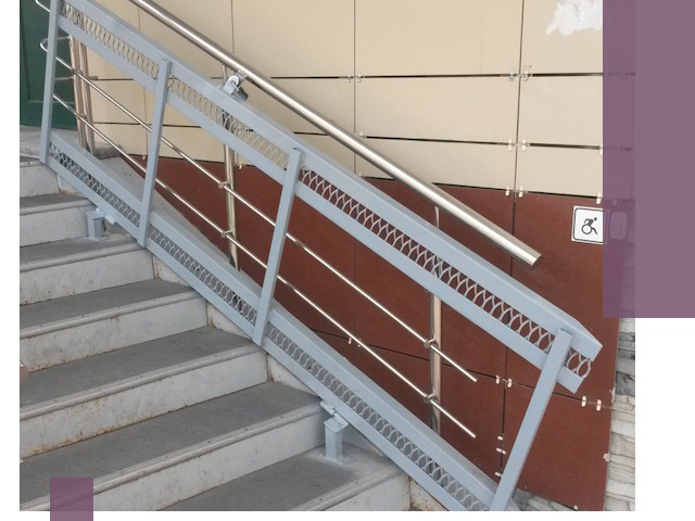 Изготовление откидных пандусов под ключ в Карабулаке