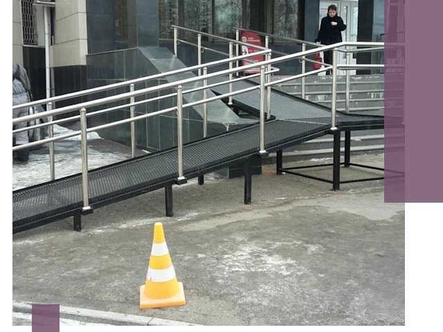 Стационарные пандусы под ключ в Карабулаке — изготовление и монтаж