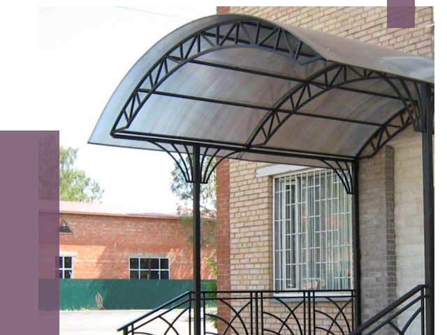 Металлические навесы и козырьки в Карабулаке от 12911 руб.