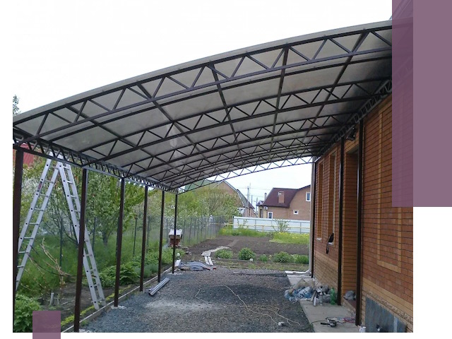 Профессиональный монтаж навесов под ключ в Карабулаке