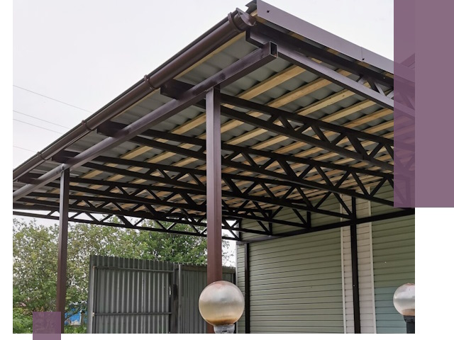 Навесы под ключ в Карабулаке: изготовление, монтаж и гарантия