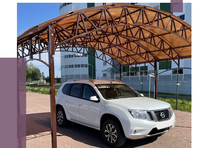 Недорогие навесы в Карабулаке от 43382 руб.  | ПРОЛЁТ-Крб