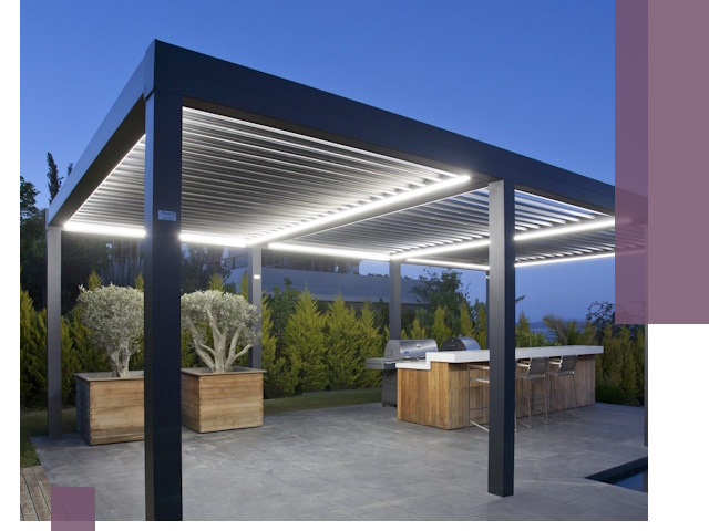 Навесы отдельно стоящие под ключ в Карабулаке из металла и поликарбоната