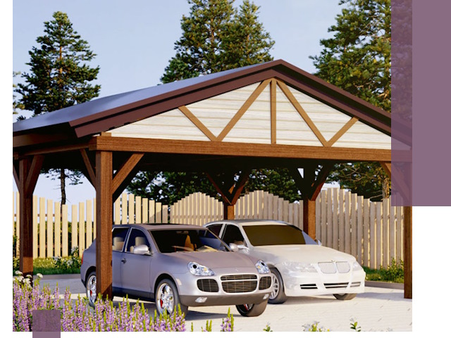 Навесы для автомобиля в Карабулаке — изготовление и монтаж