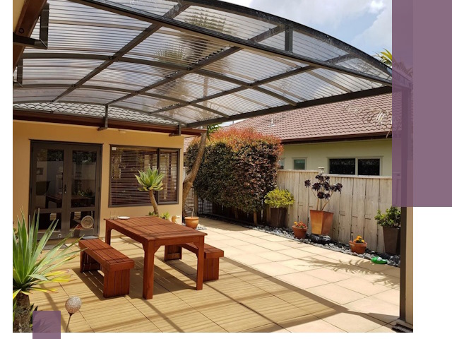 Навесы во двор под ключ в Карабулаке — изготовление и монтаж