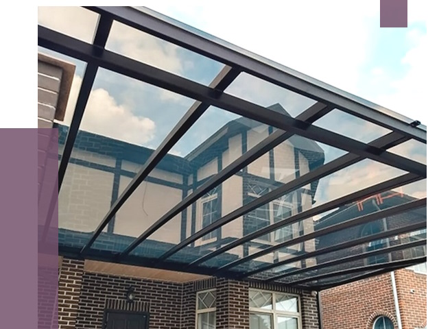 Навесы из поликарбоната в Карабулаке от 8697 руб. под ключ — ПРОЛЁТ-Крб