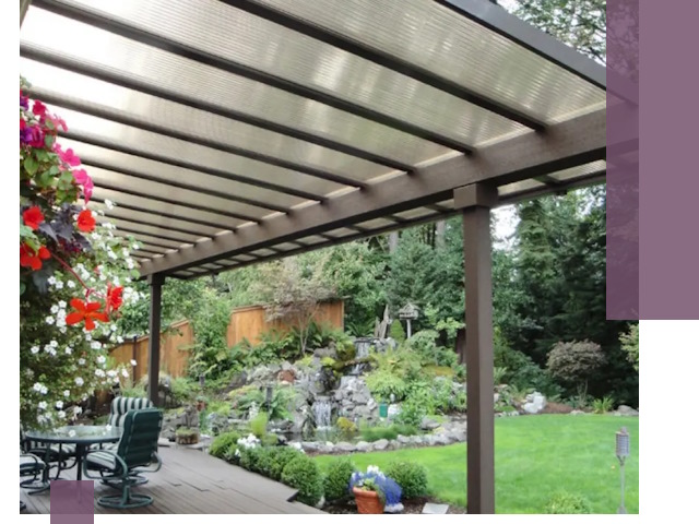 Навесы из поликарбоната под ключ в Карабулаке быстро и надёжно