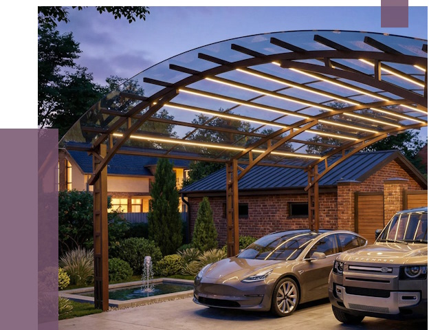 Металлические навесы в Карабулаке от 12808 руб. под ключ — ПРОЛЁТ-Крб