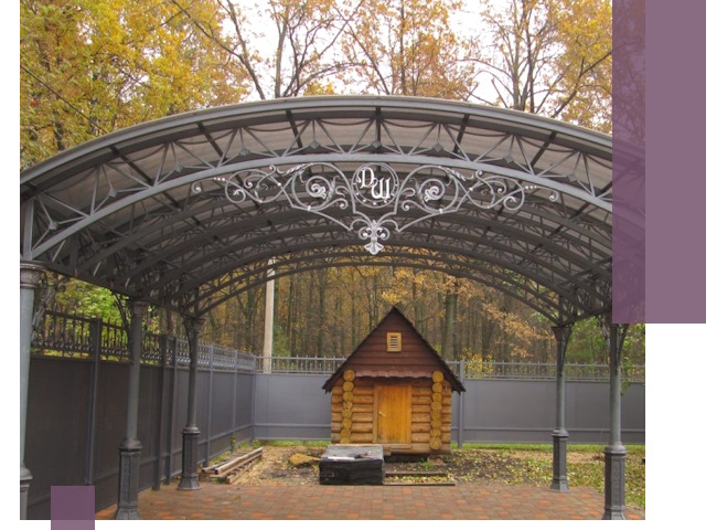 Кованые навесы премиум-класса под заказ в Карабулаке