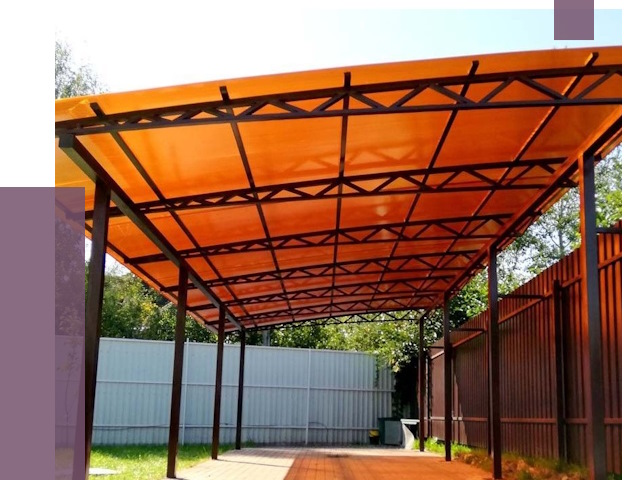 Односкатные навесы под ключ в Карабулаке от 13273 руб. 