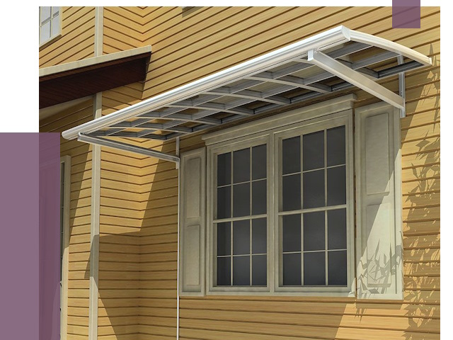 Козырьки над окнами в Карабулаке от 7695 руб. — монтаж, покупки | ПРОЛЁТ-Крб