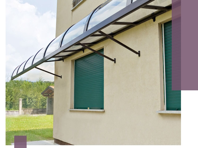 Козырьки над окнами в Карабулаке — изготовление и монтаж по выгоде