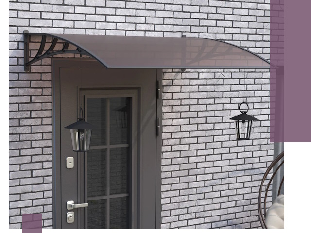 Недорогие козырьки и навесы под ключ в Карабулаке