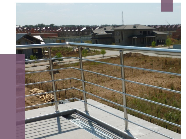 Парапеты из нержавеющей стали в Карабулаке от 8057 руб. за м² | ПРОЛЁТ-Крб