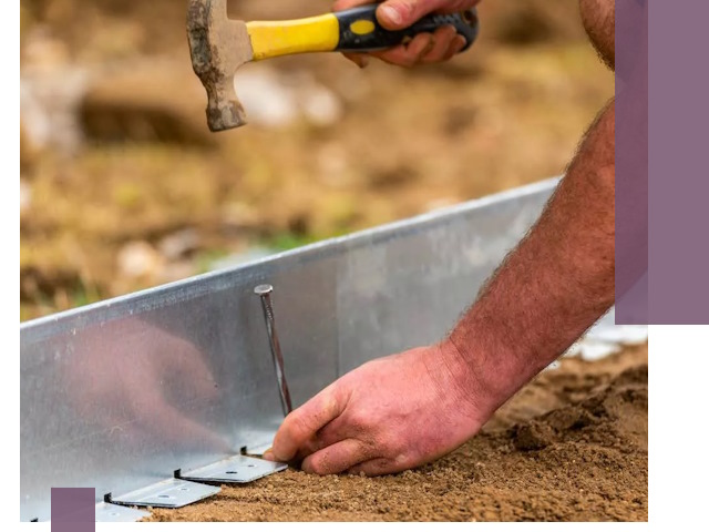 Монтаж металлических бордюров в Карабулаке быстро и качественно