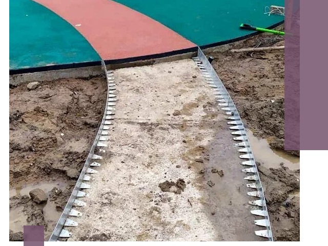 Металлические бордюры для дорожек в Карабулаке — монтаж и изготовление