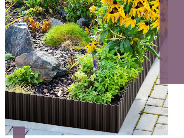 Металлические бордюры для клумб в Карабулаке — производство и монтаж