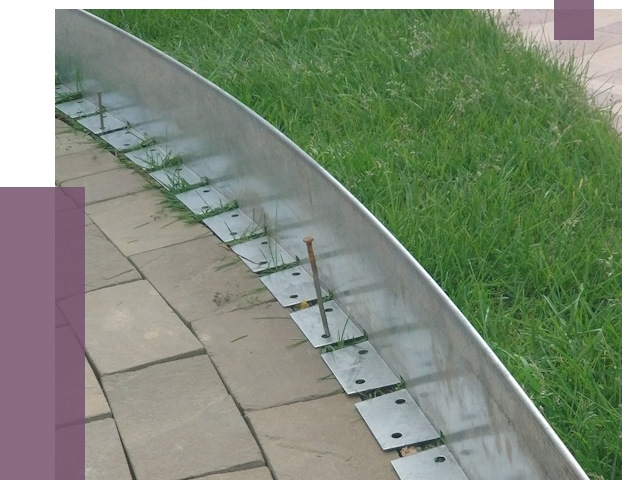 Металлические бордюры для тротуаров в Карабулаке от 8780 руб.