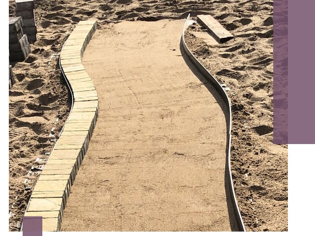 Металлические бордюры для тротуаров в Карабулаке — прочные и долговечные