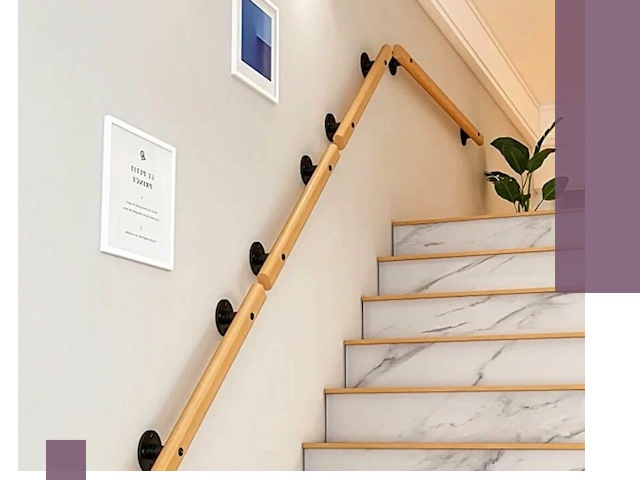 Поручни металлические и деревянные под ключ в Карабулаке