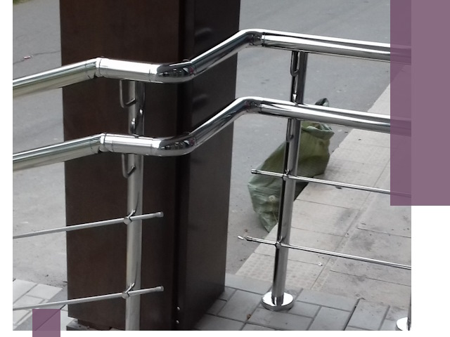 Монтаж поручней из нержавеющей стали в Карабулаке качественно и быстро